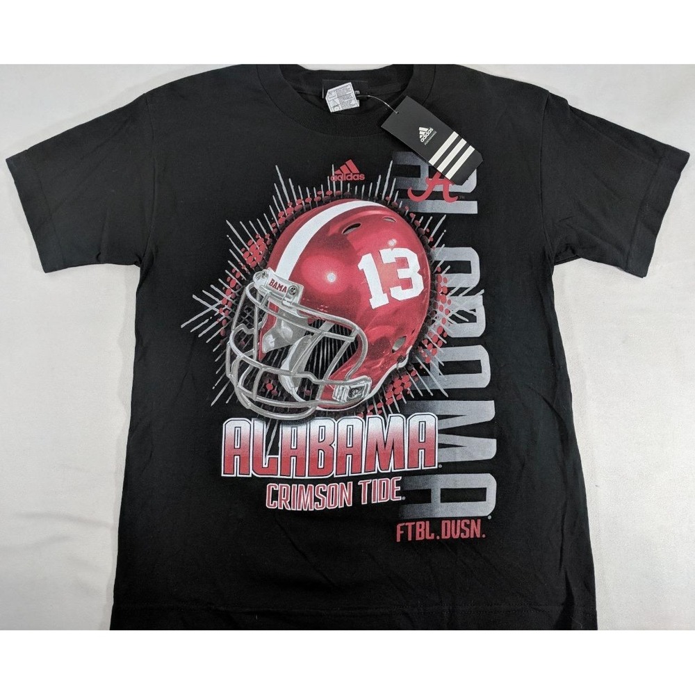 Adidas Boy's Medium Alabama Crimson Tide NCAA‎ Short Slv T-Shirt Shirt NEW